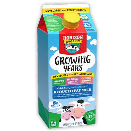Growing Years&reg; Organic Reduced Fat Milk